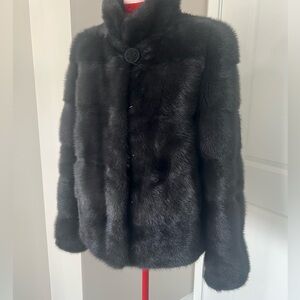 Elegant Black Mink Jacket
